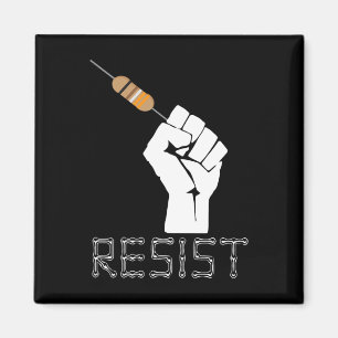 Resist Funny Gift Electrical Engineers Electrician Magnet