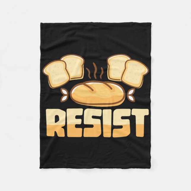 Resist Gluten Free  Fleece Blanket (Front)