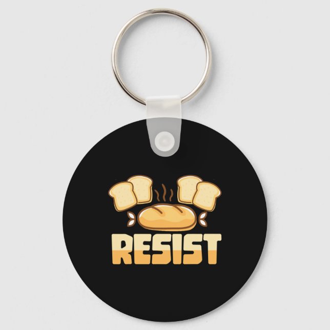 Resist Gluten Free  Key Ring (Front)