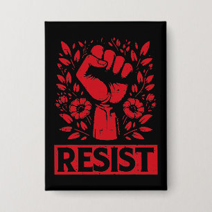 Resist Hand in Red