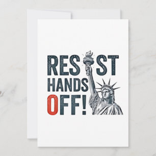 Resist Hands Off Libertiy Status Anti Trump Announcement