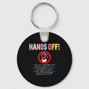Resist Hands Off Protest 2025  Key Ring