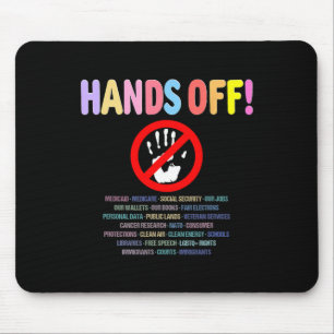 Resist Hands Off Protest 2025 Mouse Pad