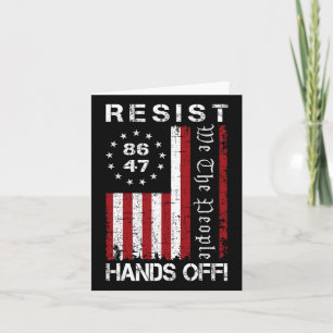 Resist Hands Off Protest 86 47 8647 Protest Save D Card