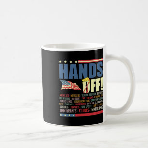 Resist Hands Off Protest Anti Trump Coffee Mug