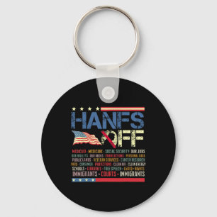 Resist Hands Off Protest Social Security And Medic Key Ring