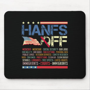 Resist Hands Off Protest Social Security And Medic Mouse Pad