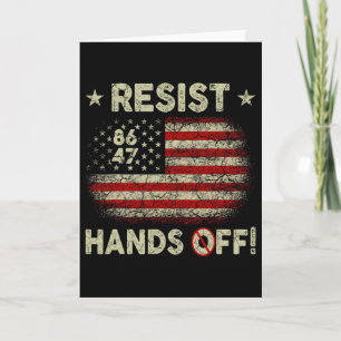 Resist Hands Off Protest Social Security Medicare  Card