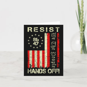 Resist Hands Off Protest Social Security Medicare  Card