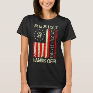 Resist Hands Off Protest Social Security Medicare T-Shirt