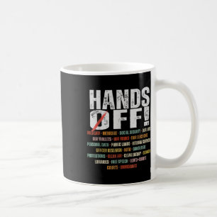Resist Hands Off Protest Vintage We The People Ame Coffee Mug
