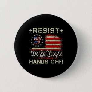 Resist Hands Off Social Security Medicare Medicaid 6 Cm Round Badge
