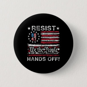 Resist Hands Off Social Security Medicare Medicaid 6 Cm Round Badge