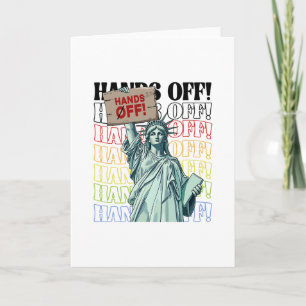 Resist Hands Off Vintage We The People American Fl Card