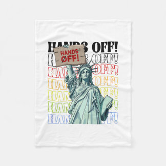 Resist Hands Off Vintage We The People American Fl Fleece Blanket