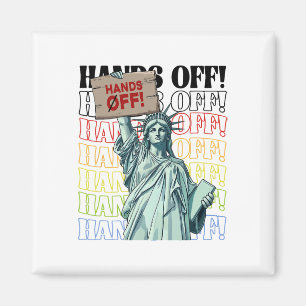 Resist Hands Off Vintage We The People American Fl Magnet