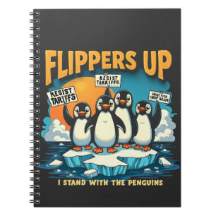 Resist I Stand With Penguins Notebook
