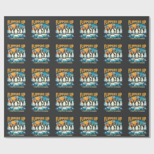 Resist I Stand With Penguins Wrapping Paper