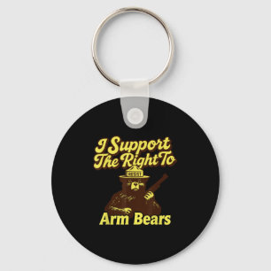 Resist I Suprt The Right To Arm Bears Anti- Protes Key Ring