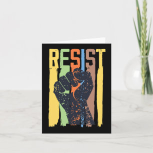 Resist Impeach Trump Anti Trump Dump Trump Resista Card