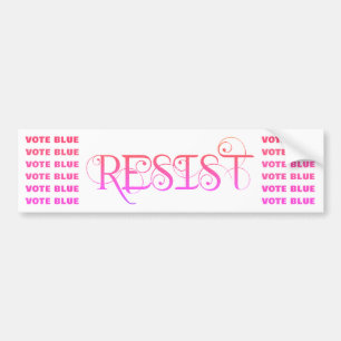 Resist in Pink Bumper Sticker