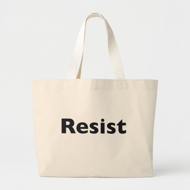 resist large tote bag (Front)