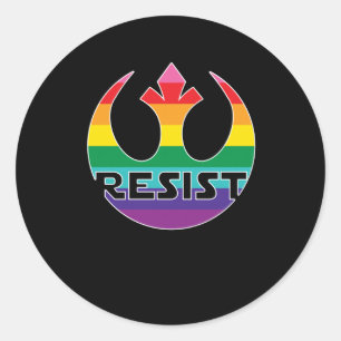 Resist Lgbt Oppression - Rebellion Resistance For Classic Round Sticker