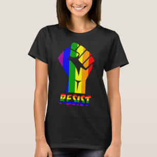 Resist Lgbt Pride Love T Shirt Gay Lesbian Cool Te