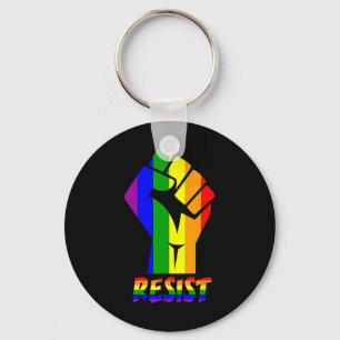 Resist Lgbt Pride Love T Shirt Gay Lesbian Cool Te Key Ring