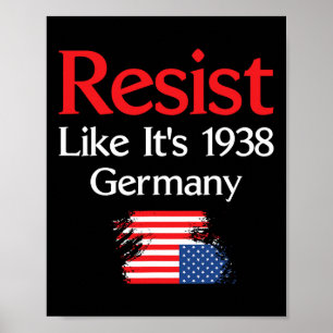 Resist Like It’s 1938 Germany  Poster