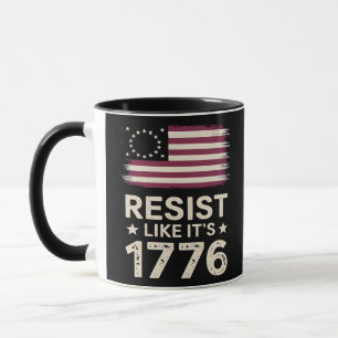 Resist Like It's 1776 American Conservative Flag Mug
