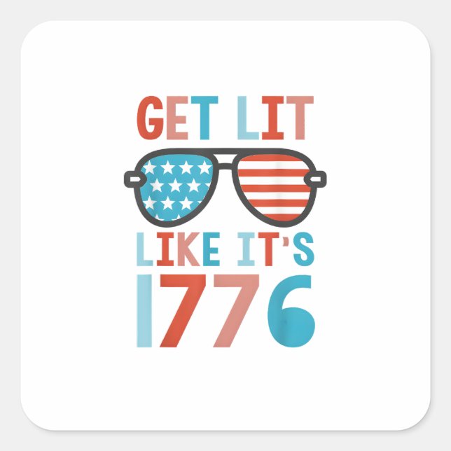 Resist Like It's 1776 Square Sticker (Front)