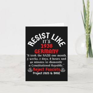 Resist Like Its 1938 Germany _2  Card