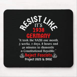 Resist Like Its 1938 Germany _2 Mouse Pad