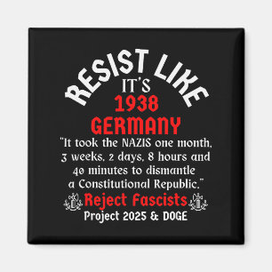 Resist Like It's 1938 Germany Magnet