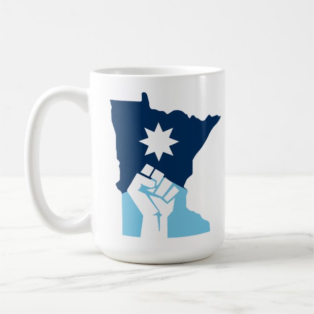 Resist Minnesota Raised Fist Coffee Mug (Left)