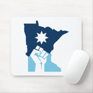 Resist Minnesota Raised Fist Mouse Pad