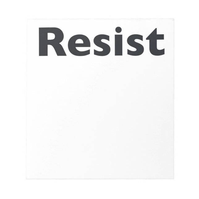 Resist Notepad (Front)