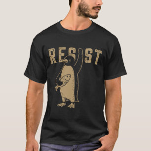 Resist Penguin Activism Graphic Anti Trump T-Shirt