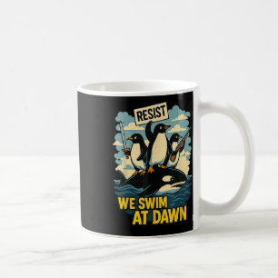 Resist Penguin Activism Graphic Design _8 Coffee Mug