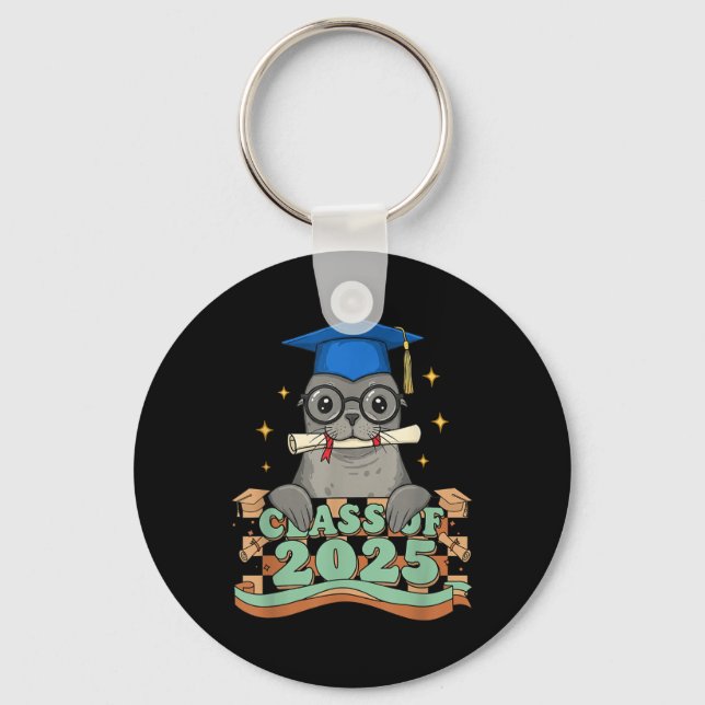 Resist Penguin Activism Graphic Design Funny  Key Ring (Front)