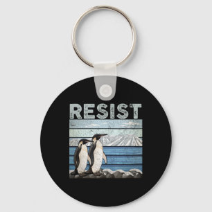 Resist Penguin Activism  Key Ring