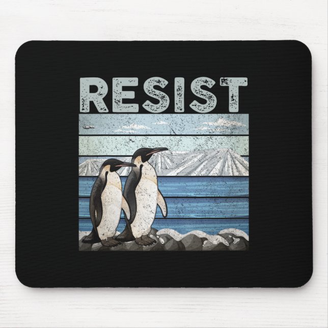 Resist Penguin Activism  Mouse Pad (Front)