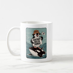 Resist Penguin Activism Vintage Protest  Coffee Mug