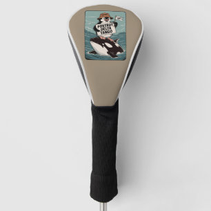 Resist Penguin Activism Vintage Protest Golf Head Cover