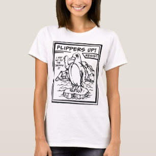 Resist Penguin  Against Tariffs Flippers Up T-Shirt