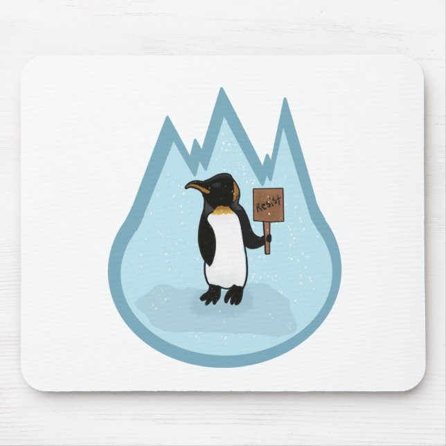 Resist! Penguin  Mouse Pad (Front)