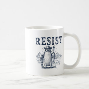 Resist Penguins Activism Vintage Graphic Coffee Mug