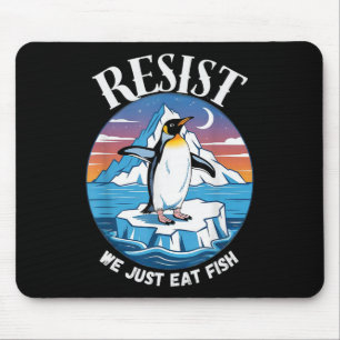 Resist Penguins Against Tariffs Sarcastic Mouse Pad