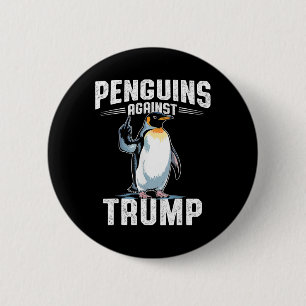 Resist Penguins Against Trump - Make Penguin Tax F 6 Cm Round Badge